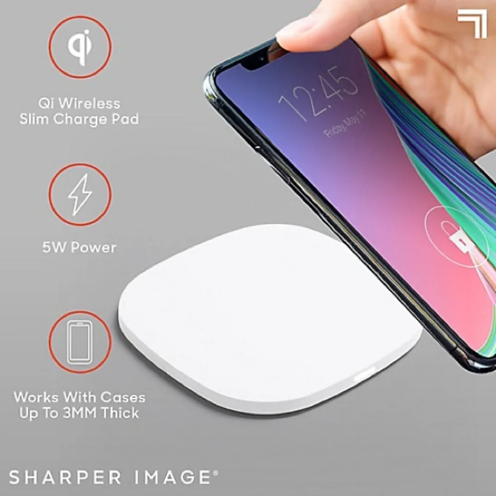 COPY - Sharper Image Wireless Charging Pad in gray NWOT